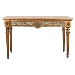 18th Century Roman Marble Top Console Table