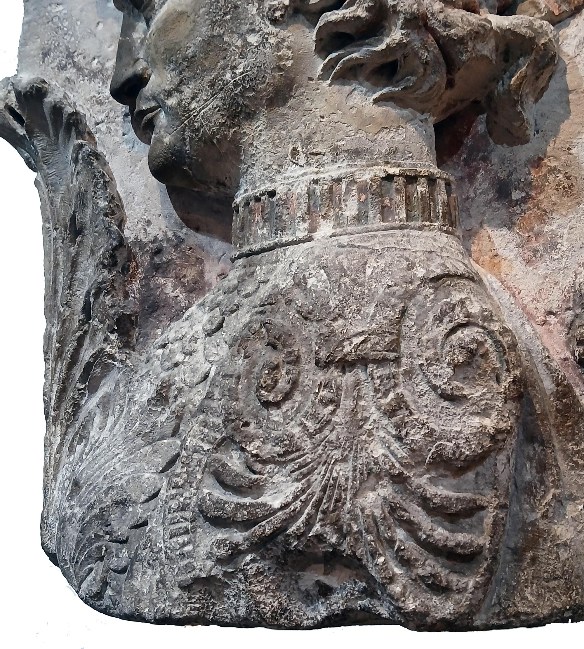 18th Century Neoclassic Stone Frieze Fragment from France, on Stand 5