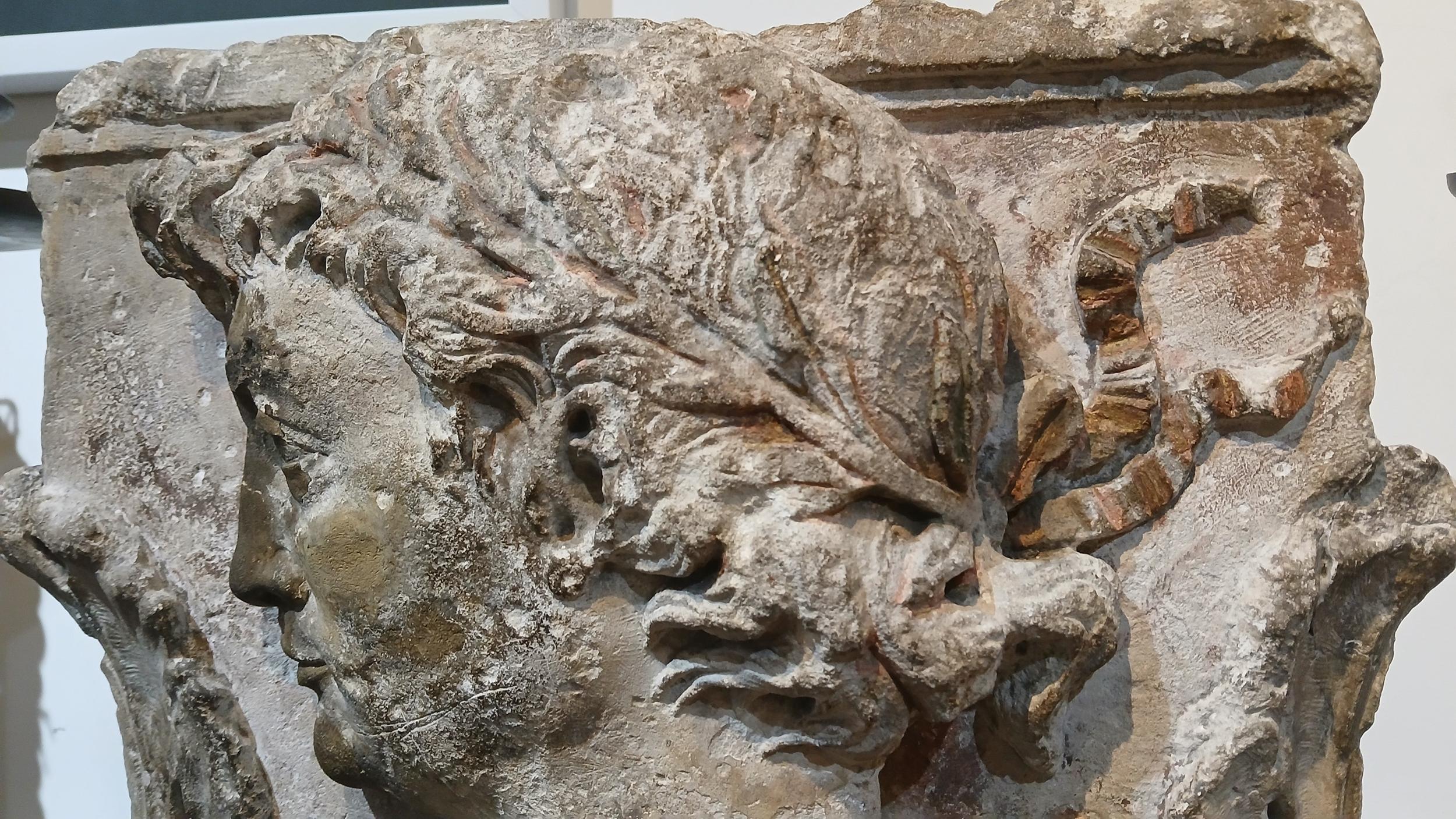 18th Century Neoclassic Stone Frieze Fragment from France, on Stand 3