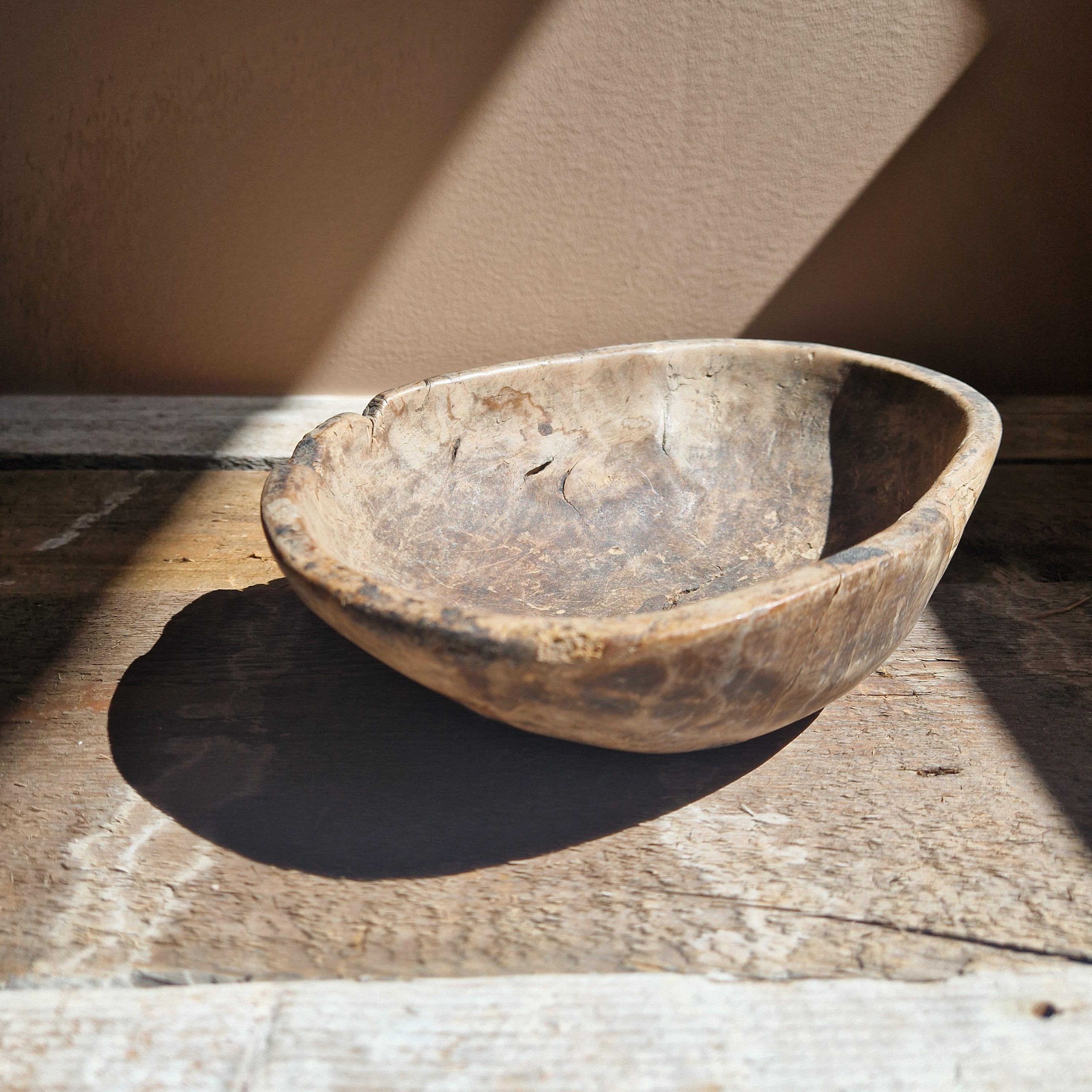 Wood 18th Century Root Bowl, Sweden For Sale