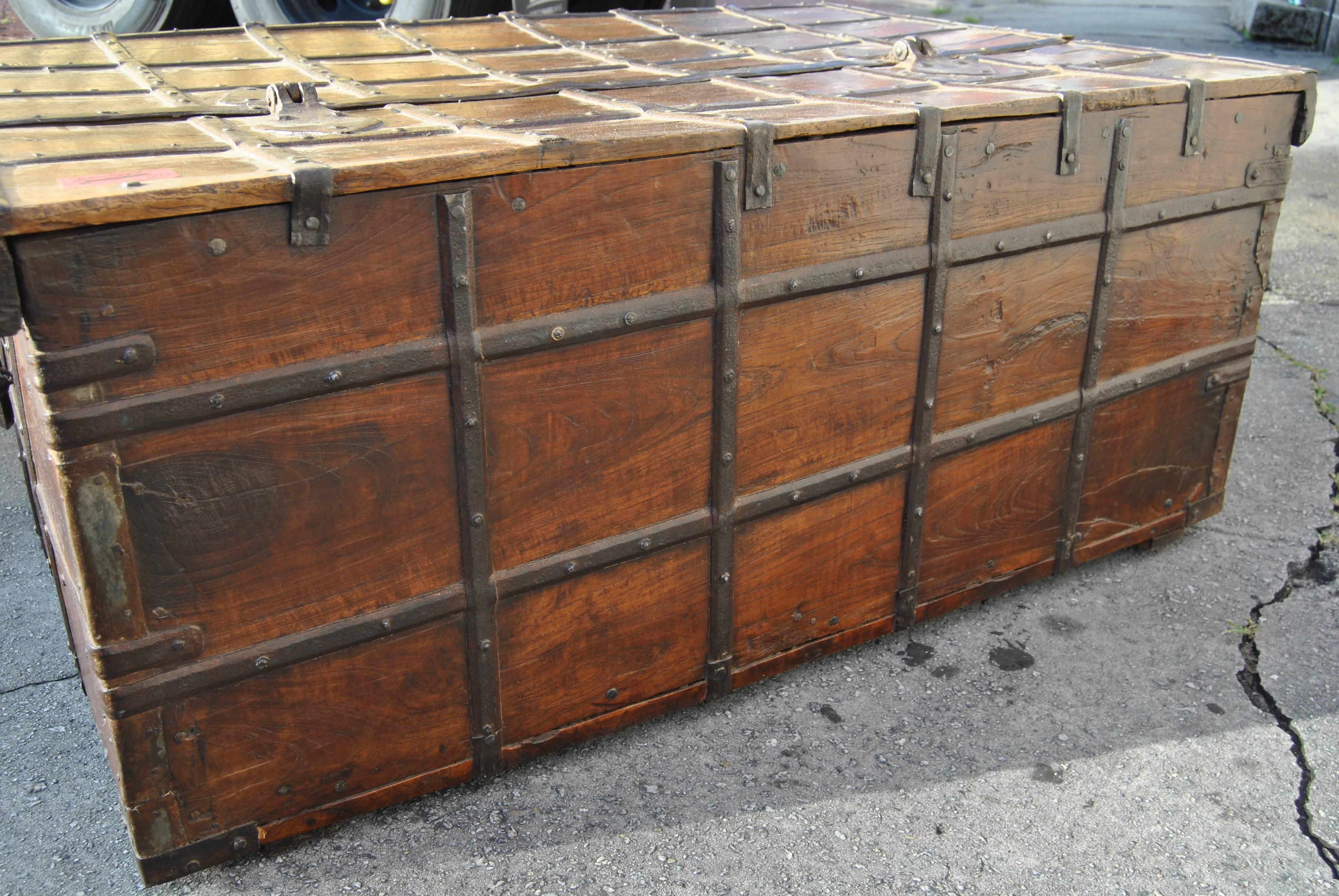 18th Century Rosewood Blanket Chest from India 2