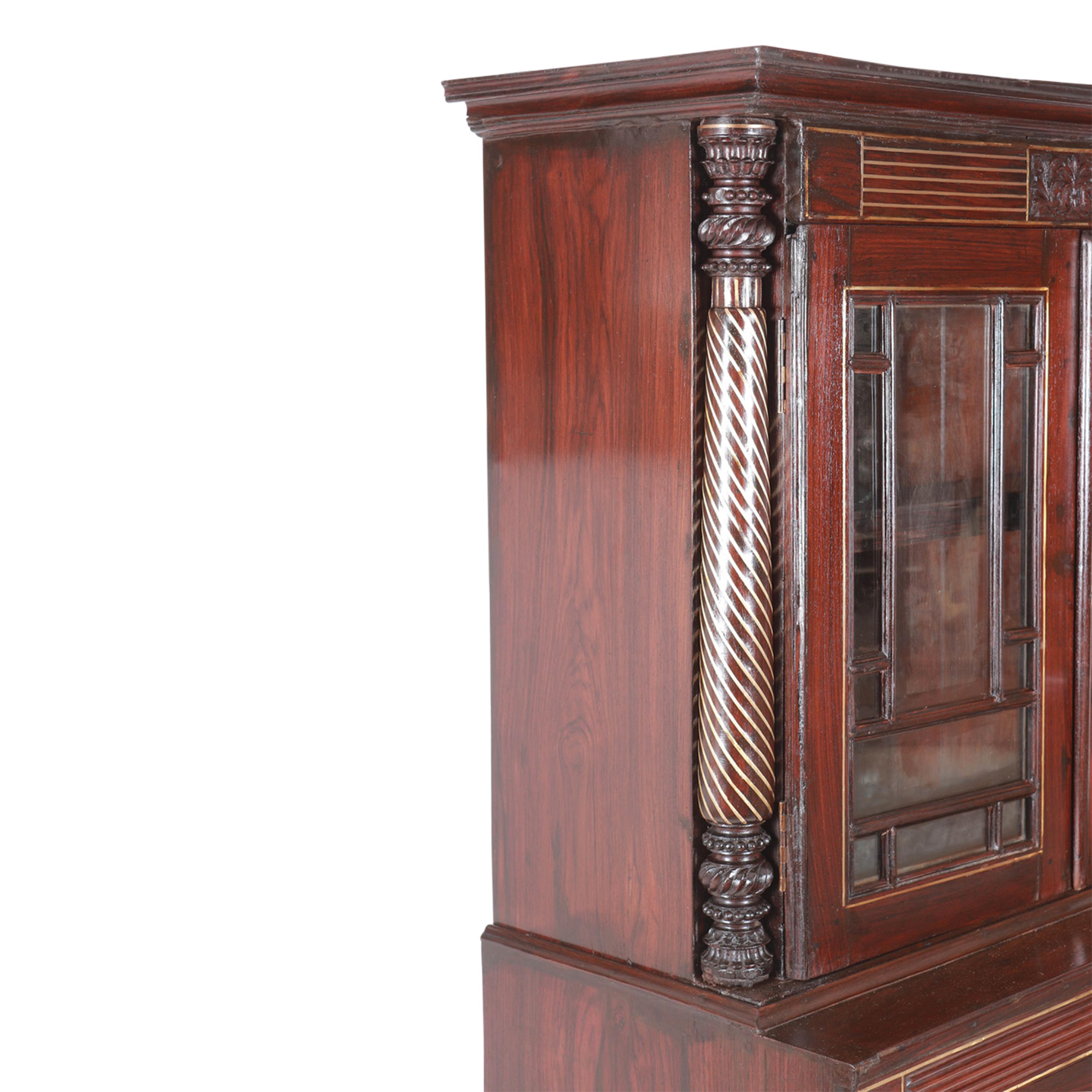 18th Century Rosewood Dutch Colonial Cabinet For Sale 1