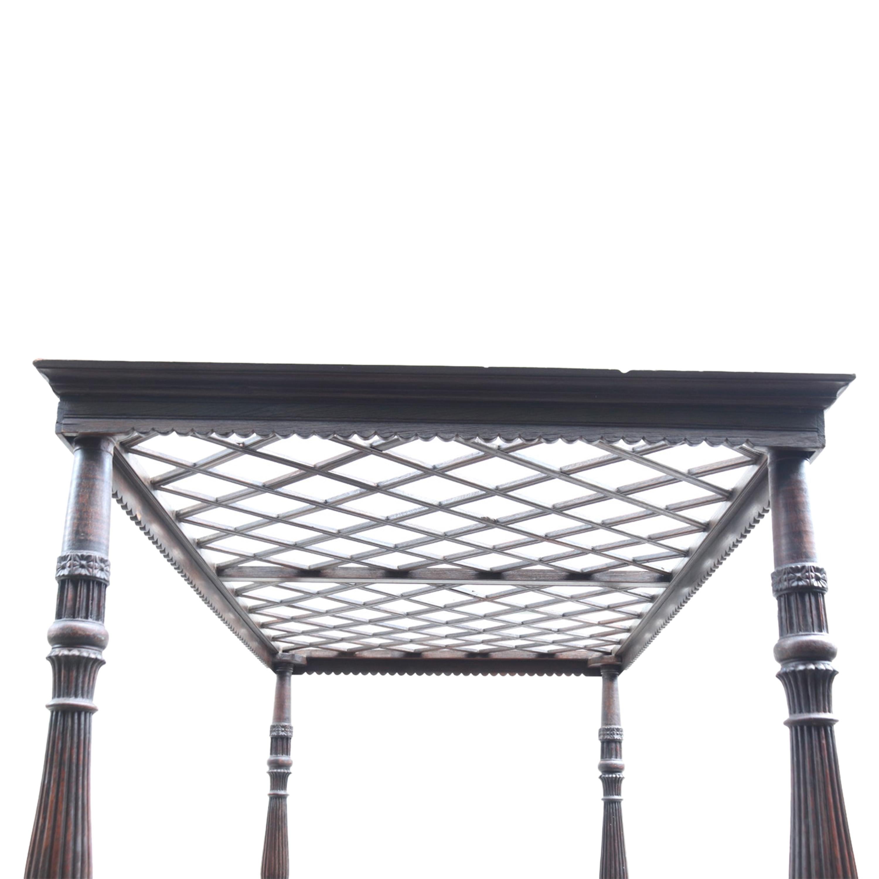 Spanish Colonial 18th Century Rosewood Tester/Canopy Bed For Sale