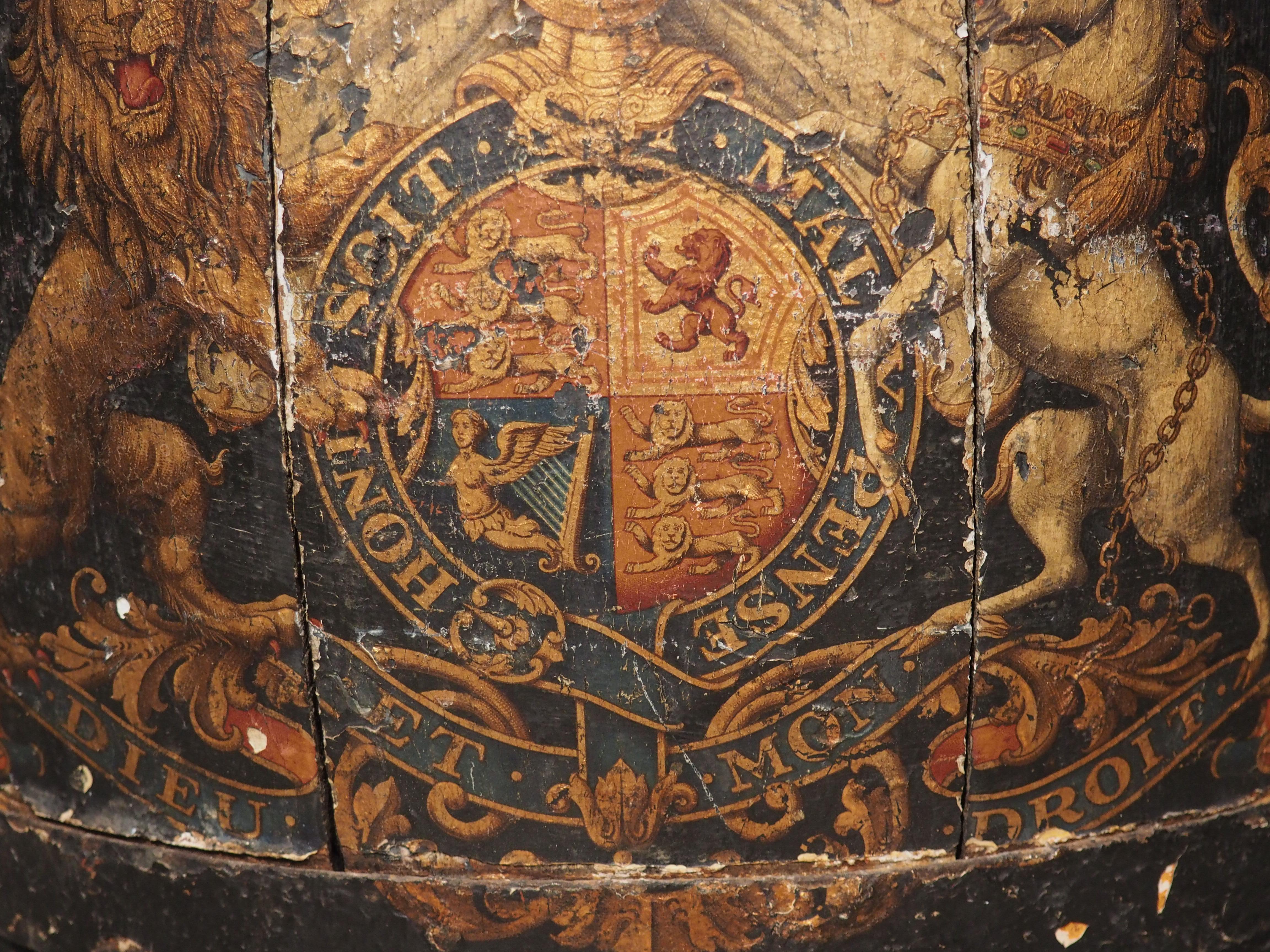 18th Century Royal Coat of Arms Oak Navy Barrel, United Kingdom 2
