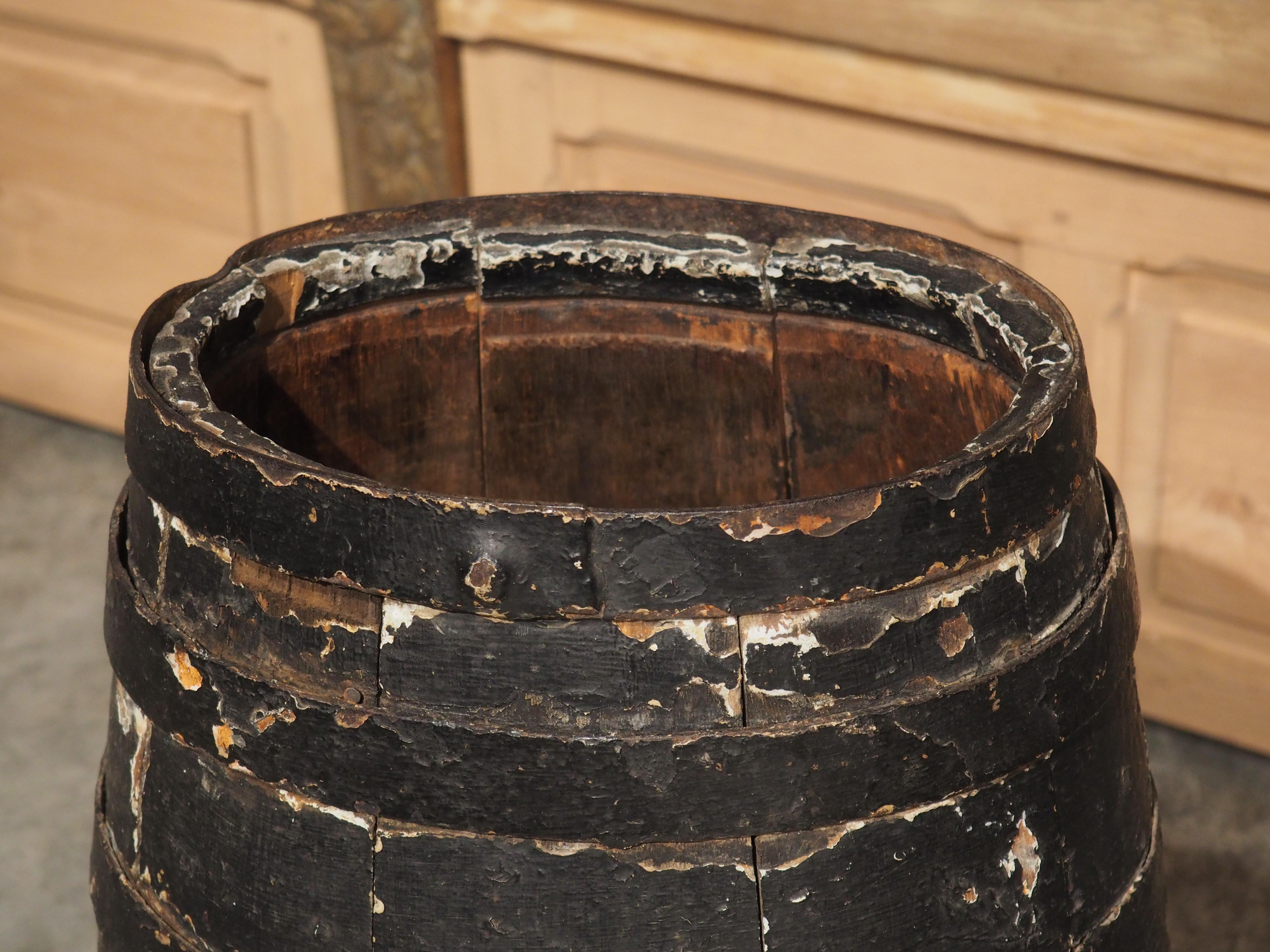 Hand-Carved 18th Century Royal Coat of Arms Oak Navy Barrel, United Kingdom