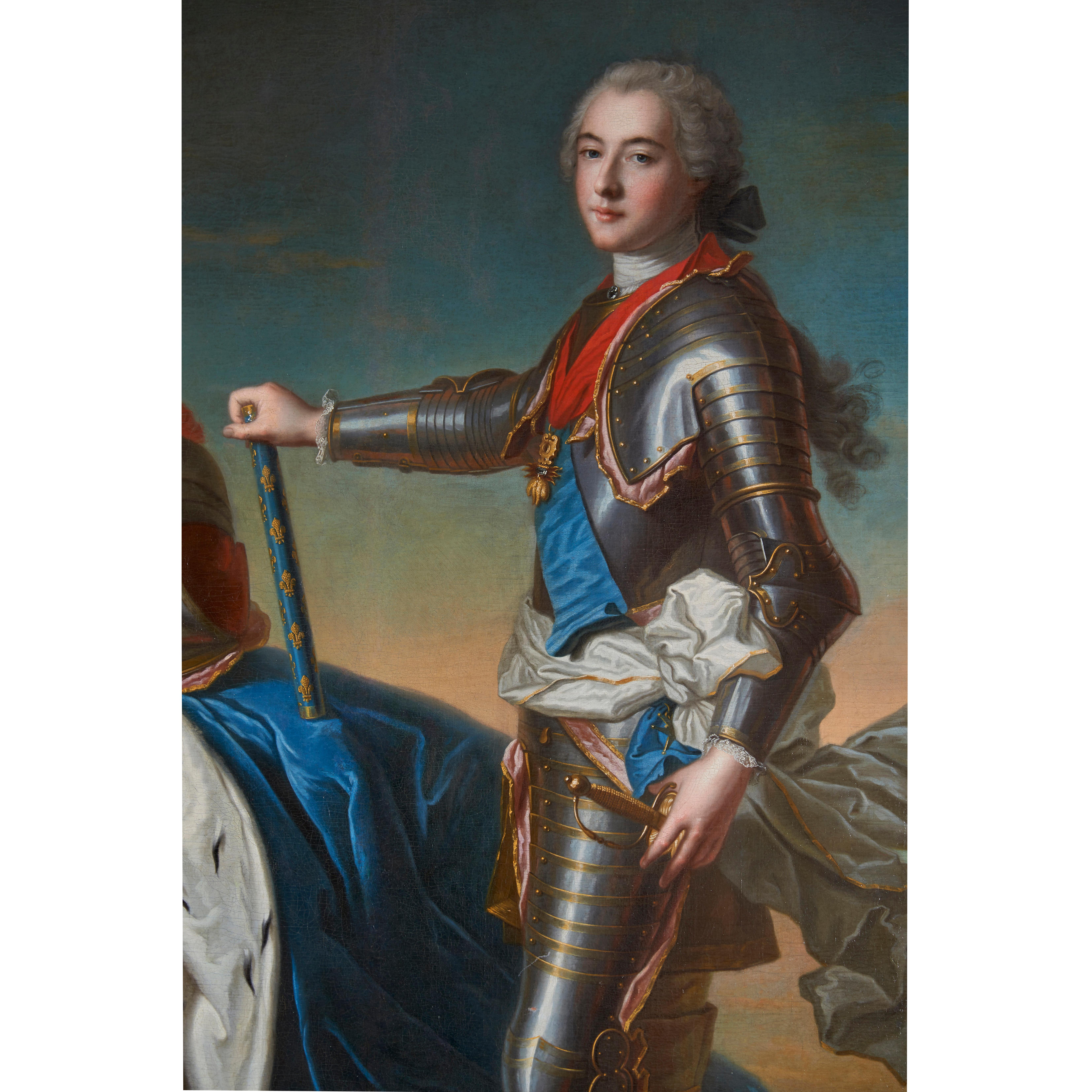 Louis XV 18th Century Royal Portrait by Nattier Workshop For Sale