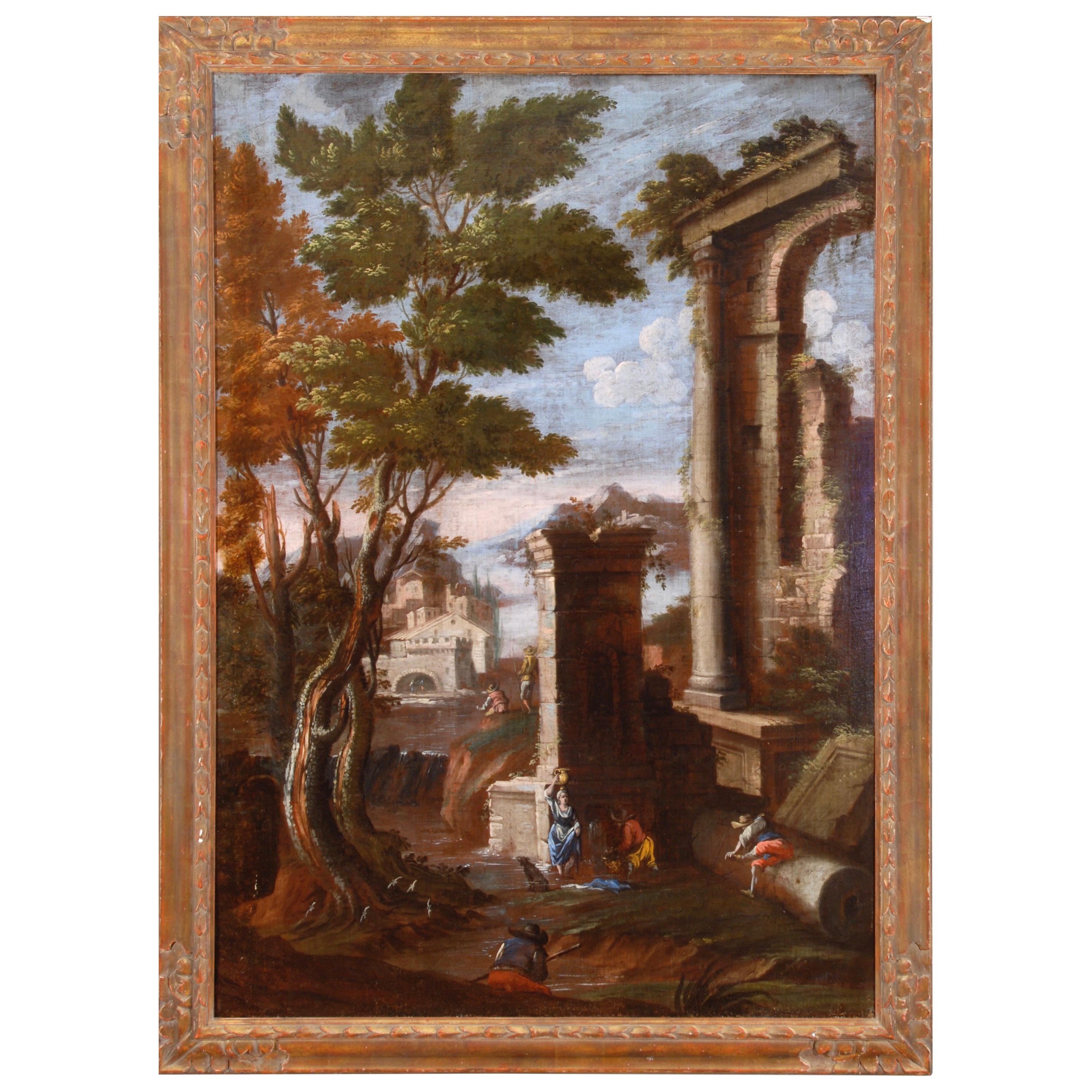 Ruinenlandschaft aus dem 18. Jahrhundert, Bartolomeo Pedon zugeschrieben