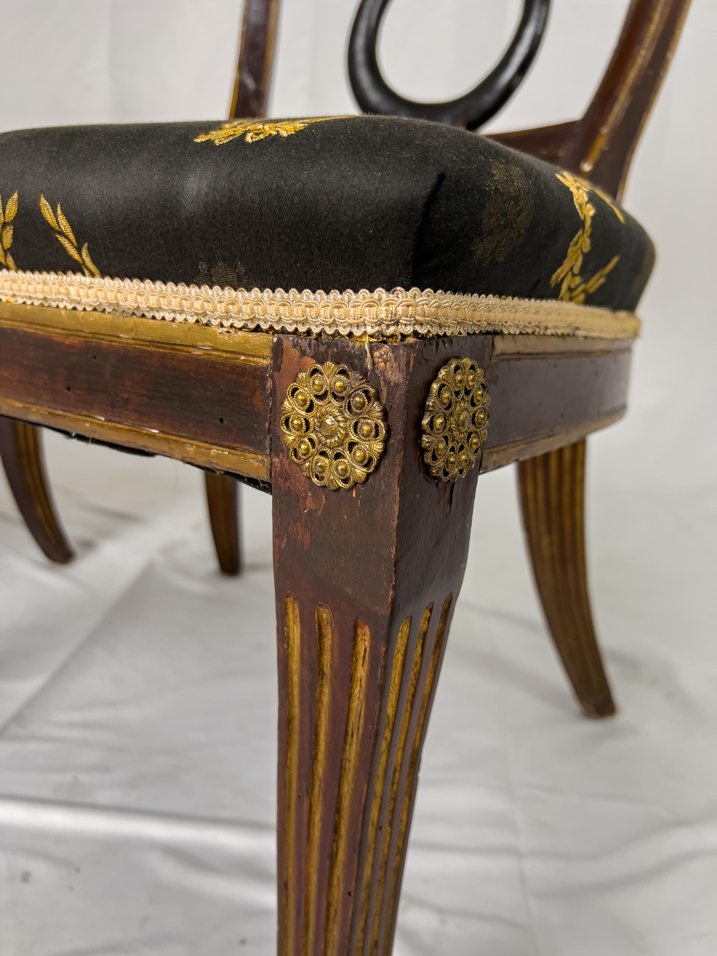18th Century Russian Empire Style Side Chairs 3