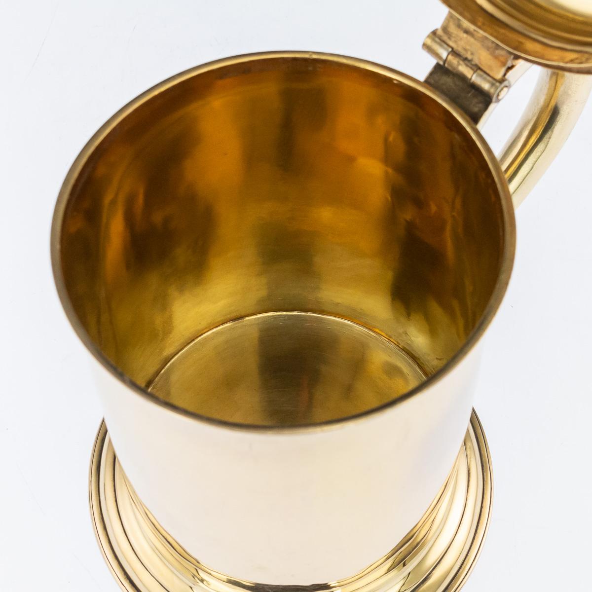 18th Century Russian Exceptional Silver-Gilt & Niello Tankard, Moscow, c.1766 For Sale 8