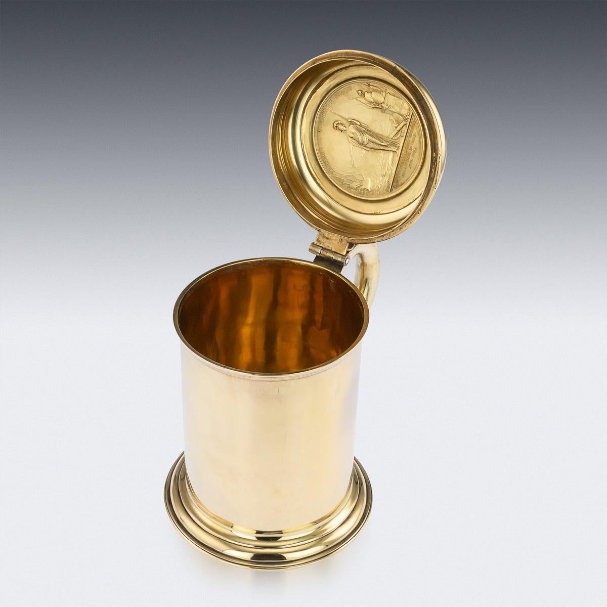 18th Century Russian Exceptional Silver-Gilt & Niello Tankard, Moscow, c.1766 For Sale 1