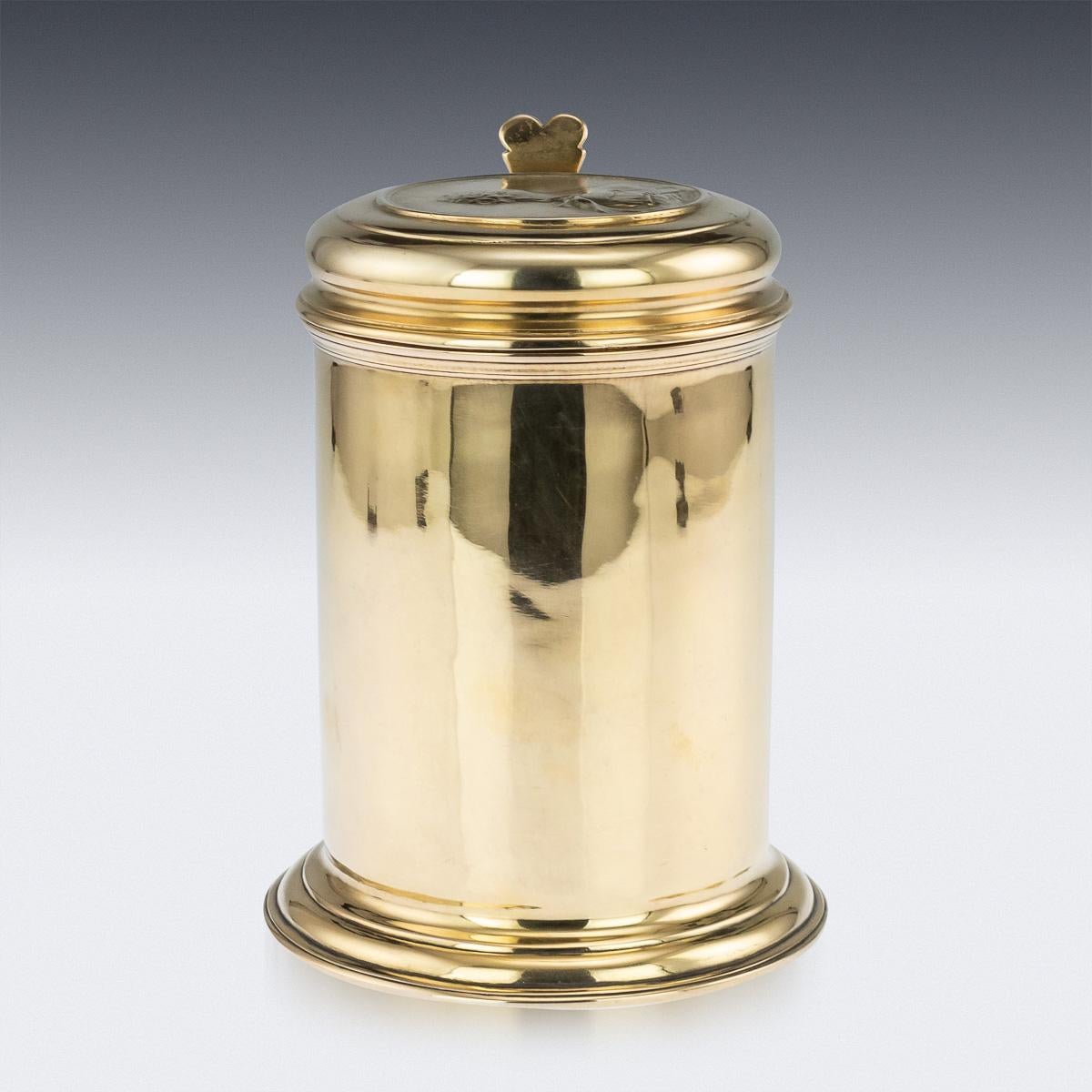 18th Century Russian Exceptional Silver-Gilt & Niello Tankard, Moscow, c.1766 For Sale 3