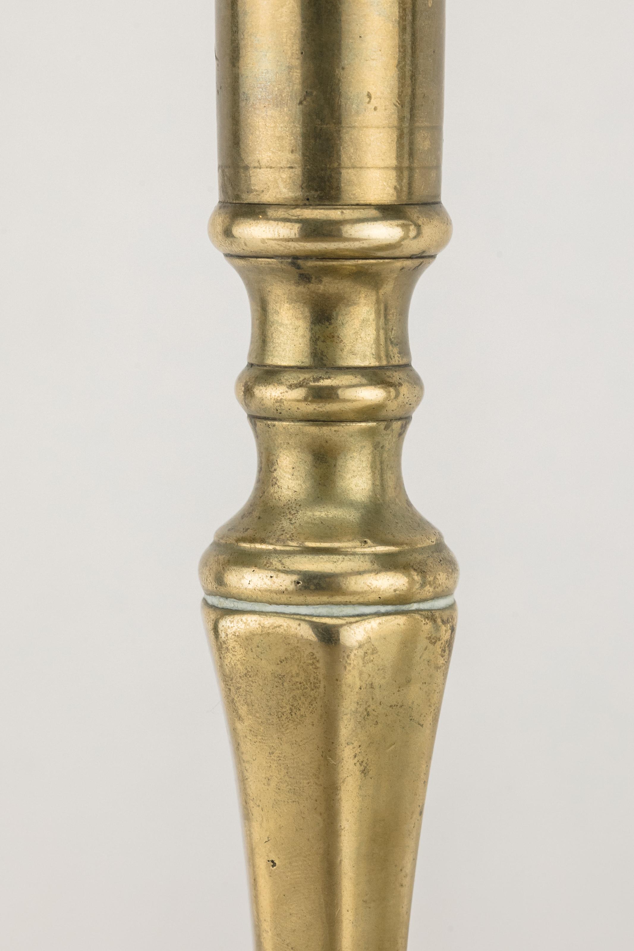 18th Century Russian Shabbat Candlesticks In Good Condition For Sale In New York, NY