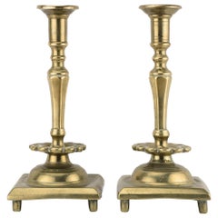 Antique 18th Century Russian Shabbat Candlesticks