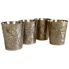 18th Century Russian Silver Beakers