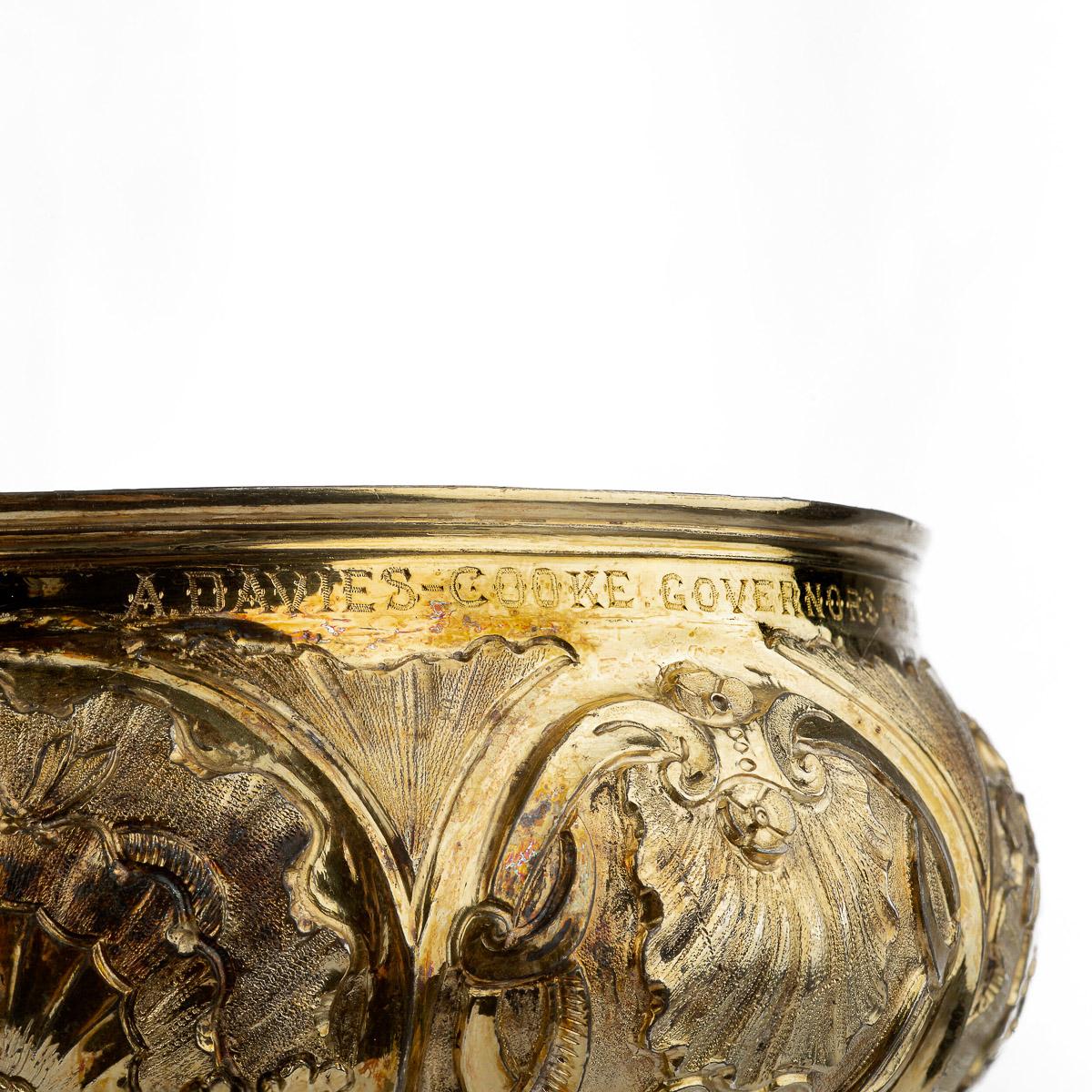 18th Century Russian Solid Silver-Gilt Huge Cup & Cover, Moscow, c.1749 1