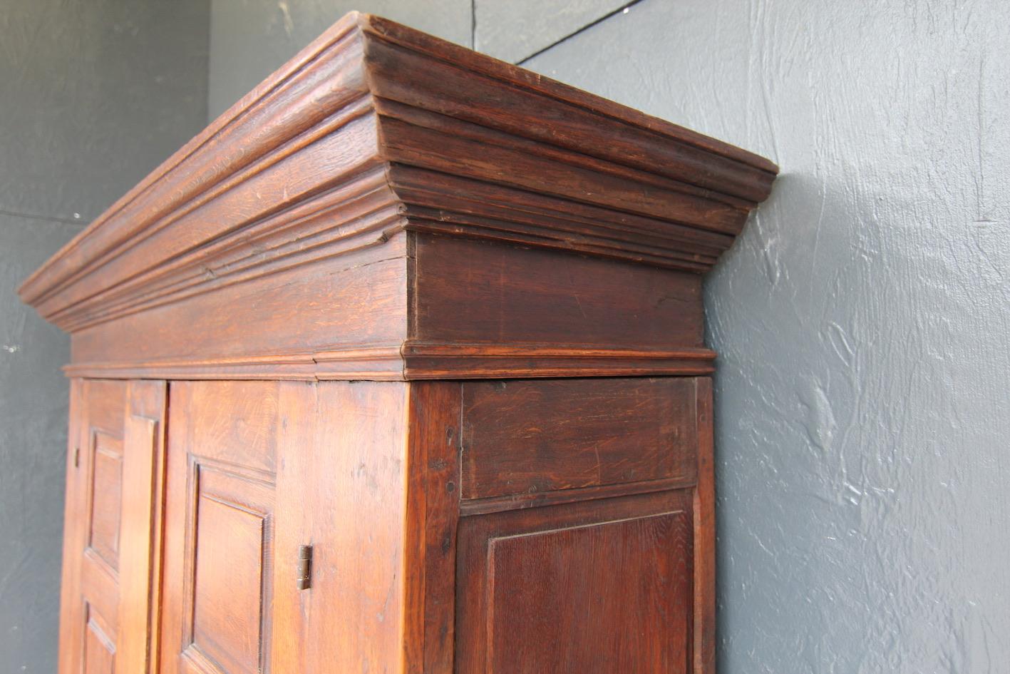 18th Century Rustic Belgian Oak Cabinet or Cupboard 6