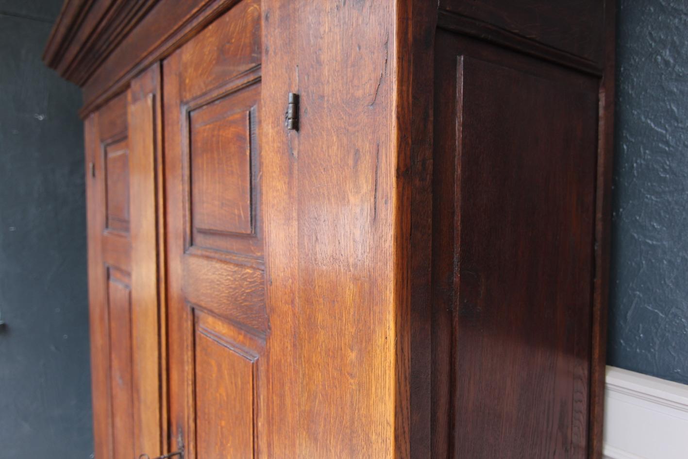 18th Century Rustic Belgian Oak Cabinet or Cupboard 9