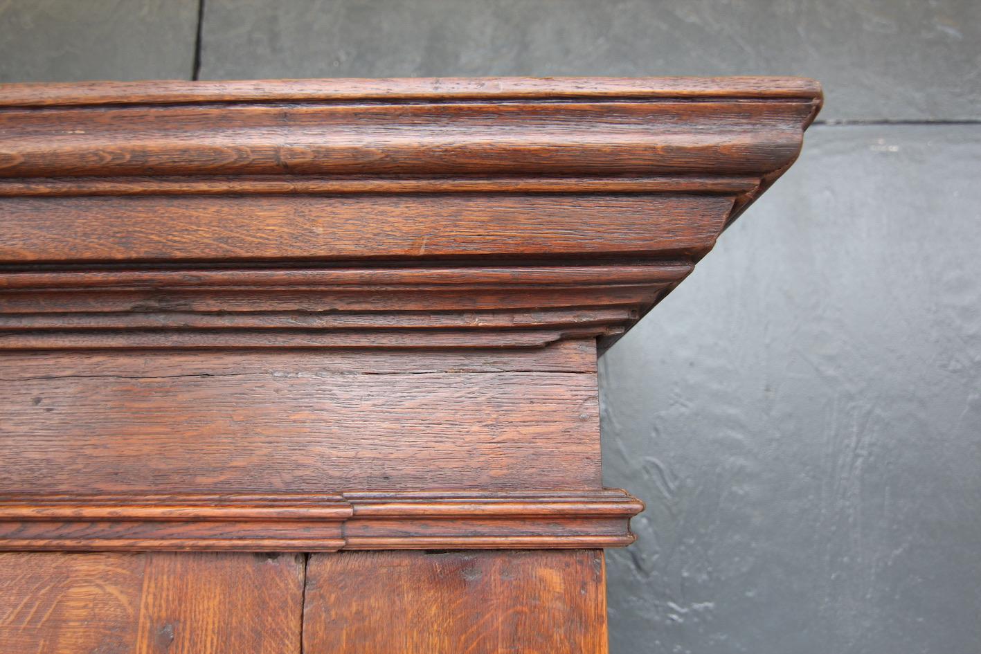18th Century Rustic Belgian Oak Cabinet or Cupboard 10