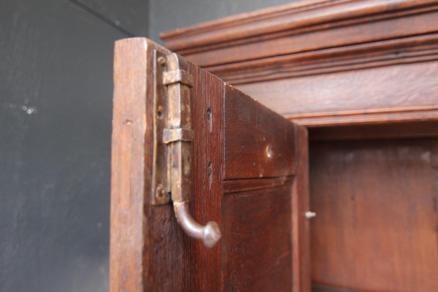 18th Century Rustic Belgian Oak Cabinet or Cupboard 2