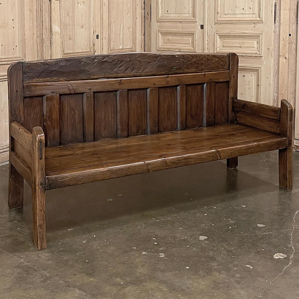 French 18th Century Rustic Bench For Sale