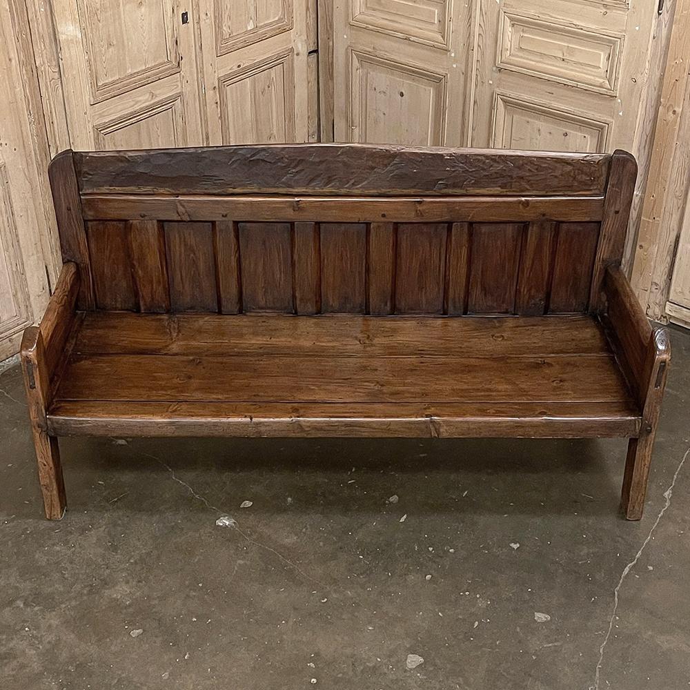 18th Century Rustic Bench In Good Condition For Sale In Dallas, TX
