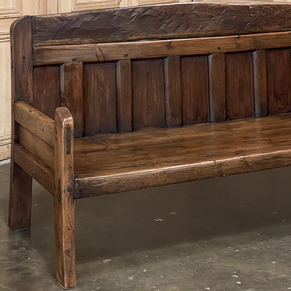 18th Century Rustic Bench For Sale 3
