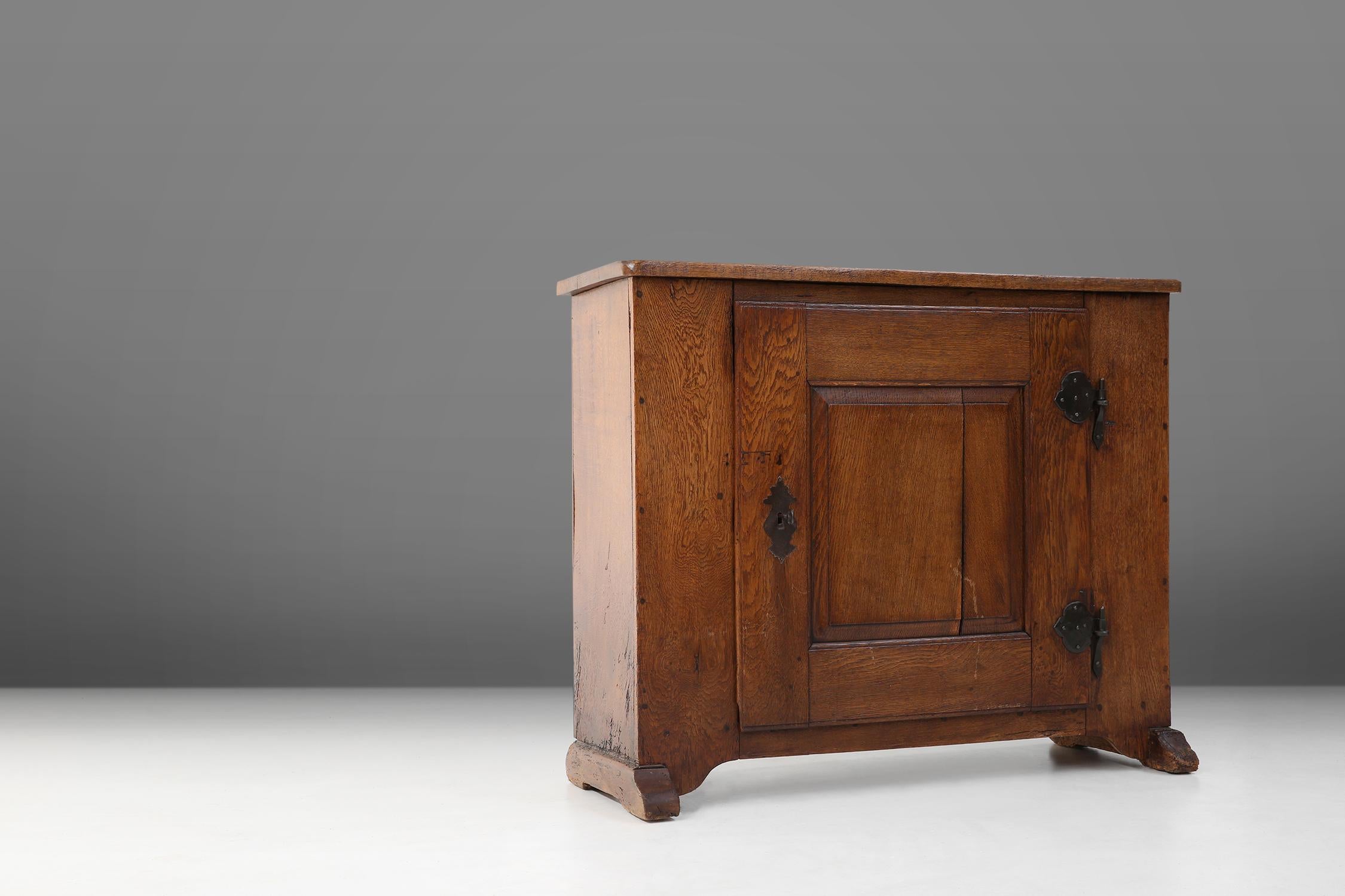 Belgian 18th century rustic cabinet For Sale