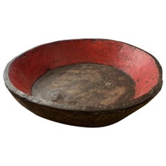 18th Century Rustic Chinese Wooden Bowl