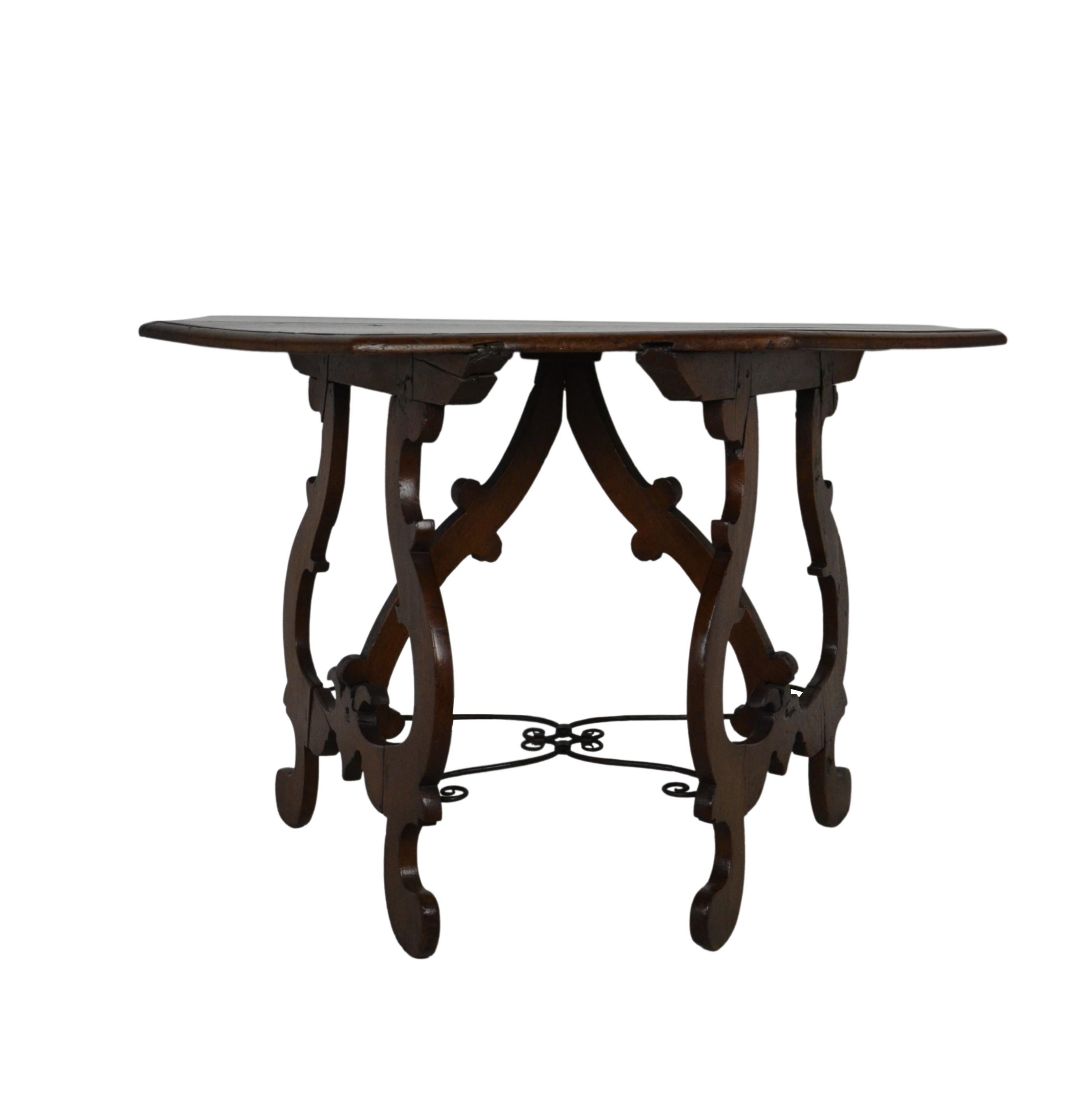 French Provincial 18th Century Rustic Console Table For Sale