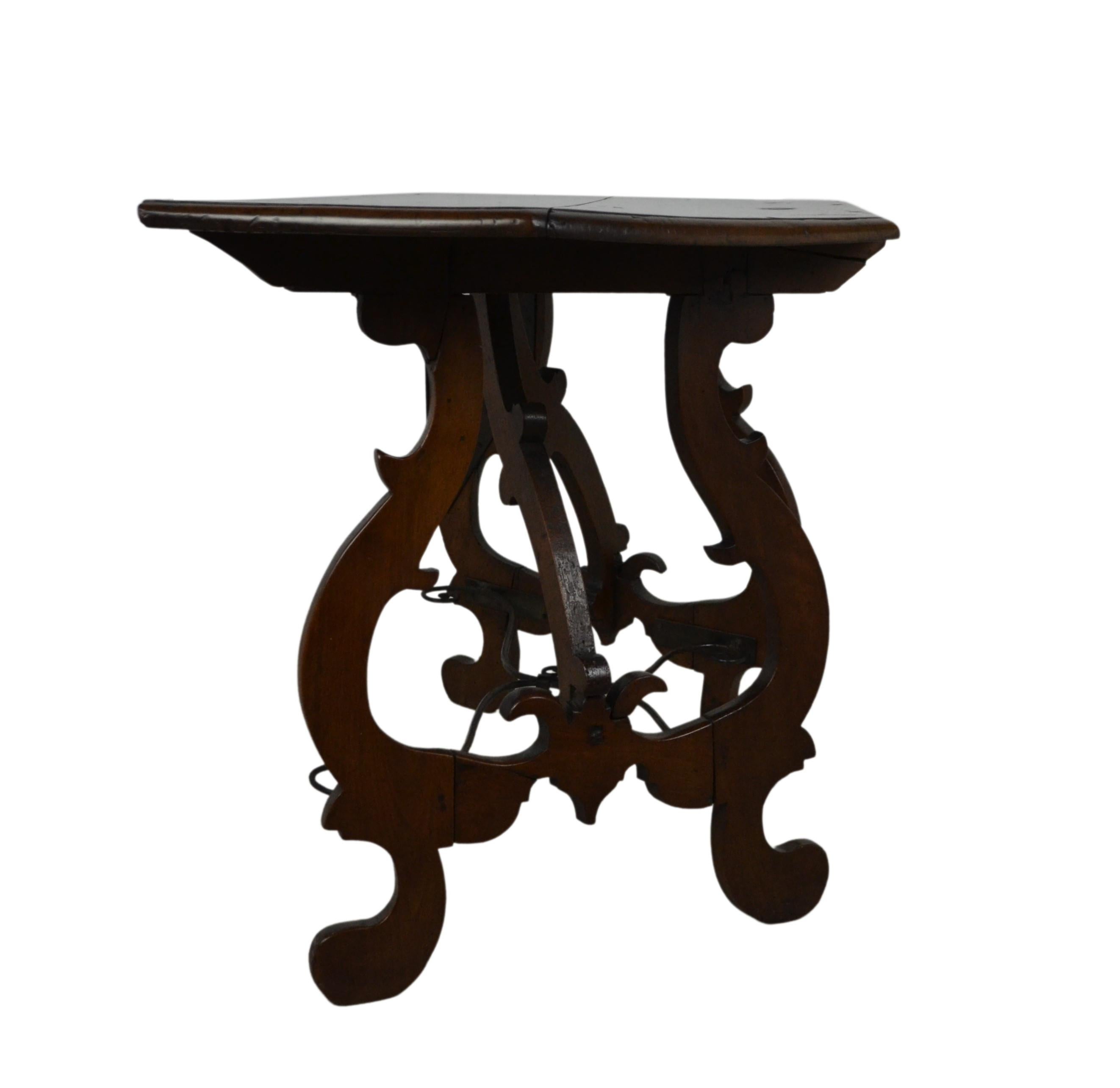 Iron 18th Century Rustic Console Table For Sale