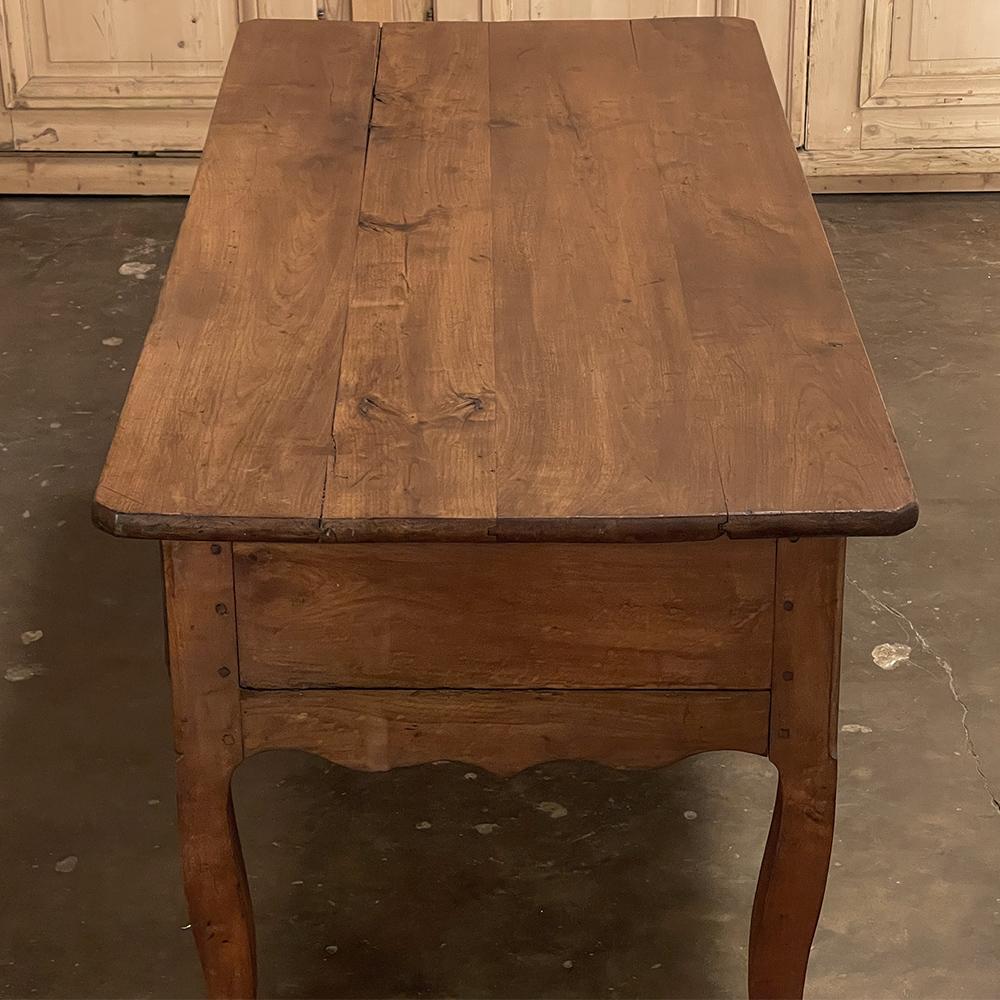 18th Century Rustic Country French Cherrywood Desk ~ Vanity For Sale 4