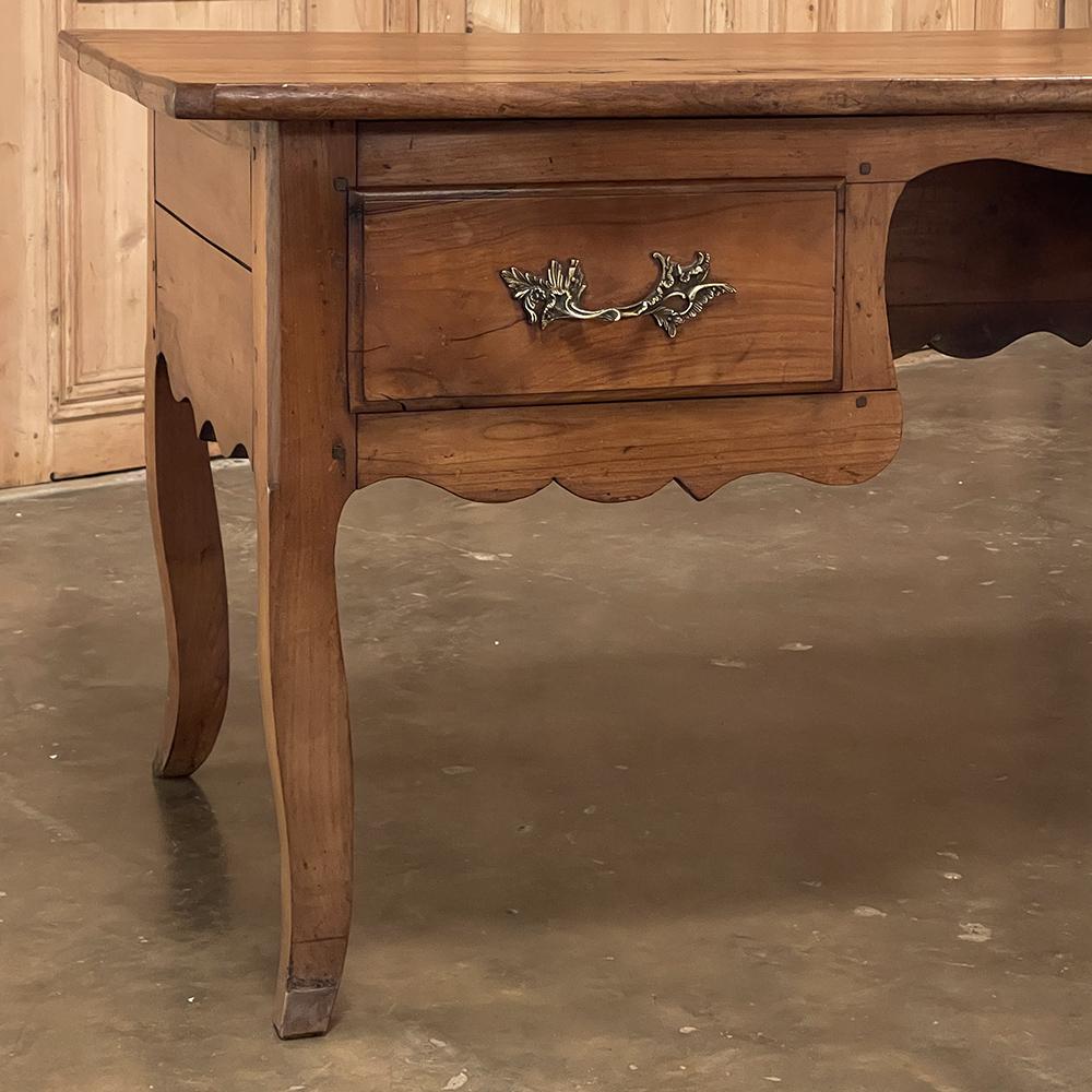 18th Century Rustic Country French Cherrywood Desk ~ Vanity For Sale 5