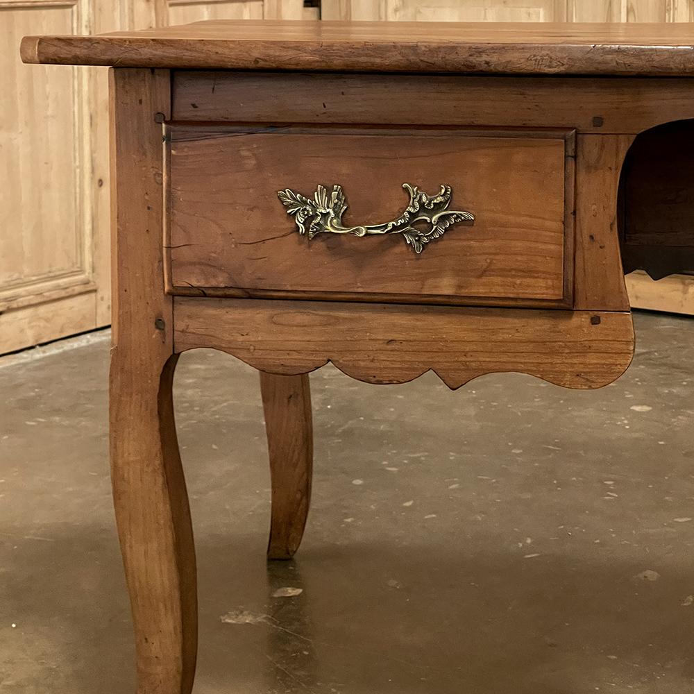 18th Century Rustic Country French Cherrywood Desk ~ Vanity For Sale 8