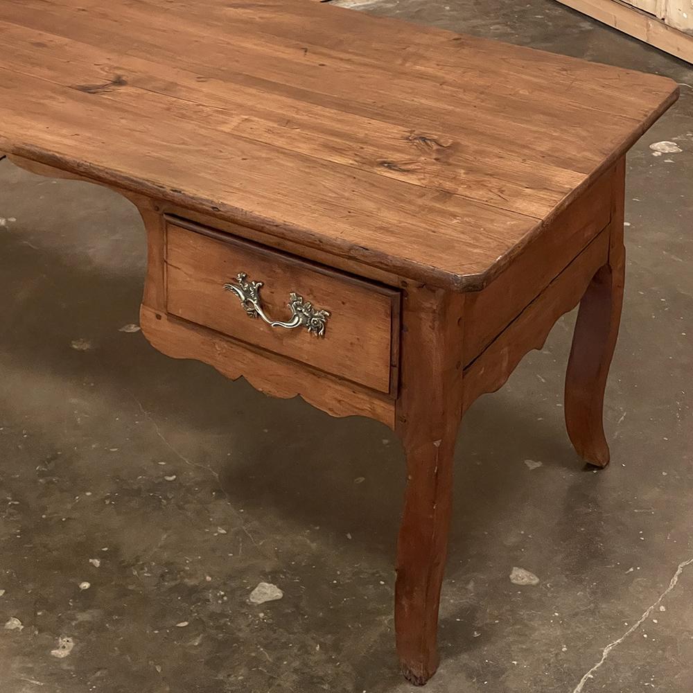 18th Century Rustic Country French Cherrywood Desk ~ Vanity For Sale 11