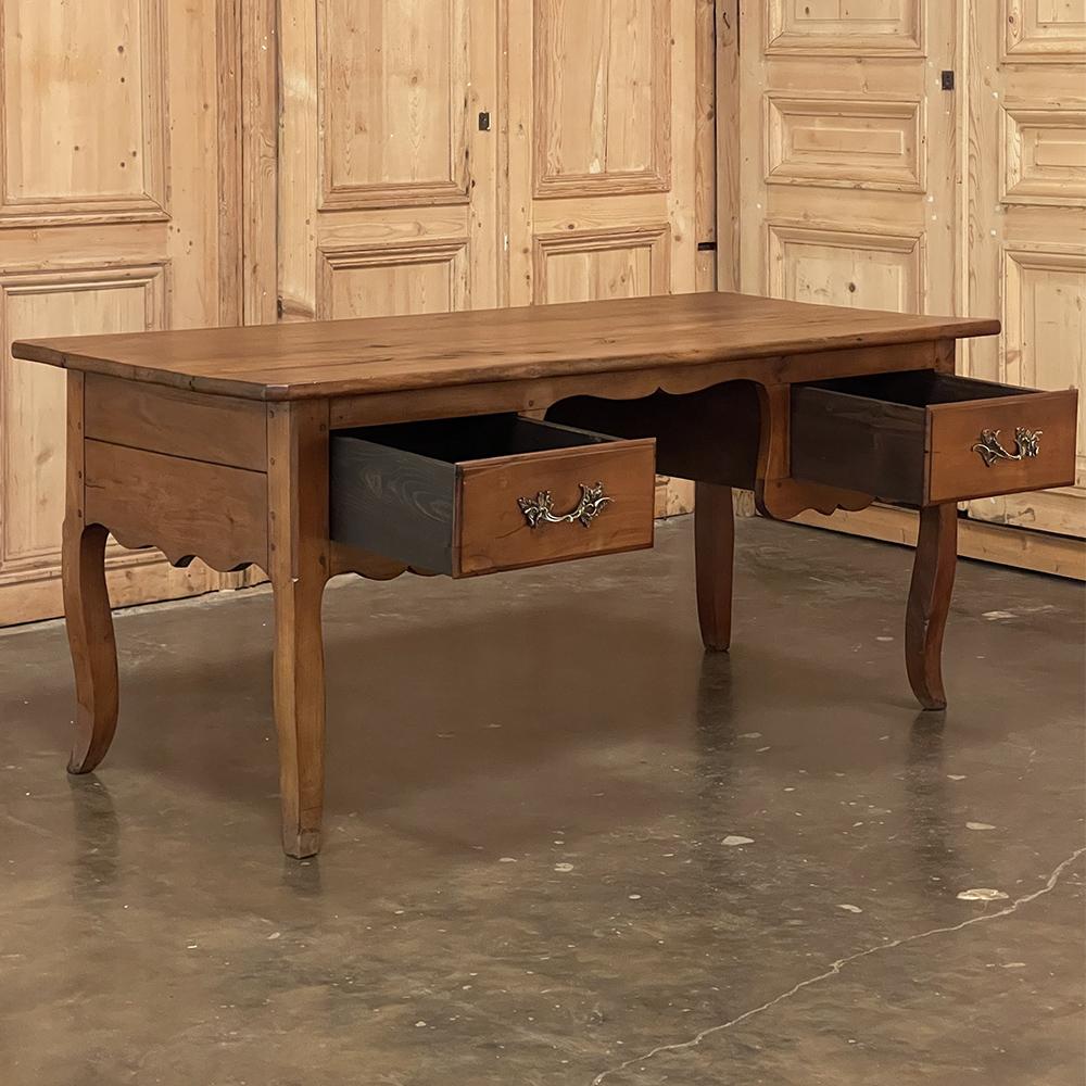 18th Century Rustic Country French Cherrywood Desk ~ Vanity For Sale 1