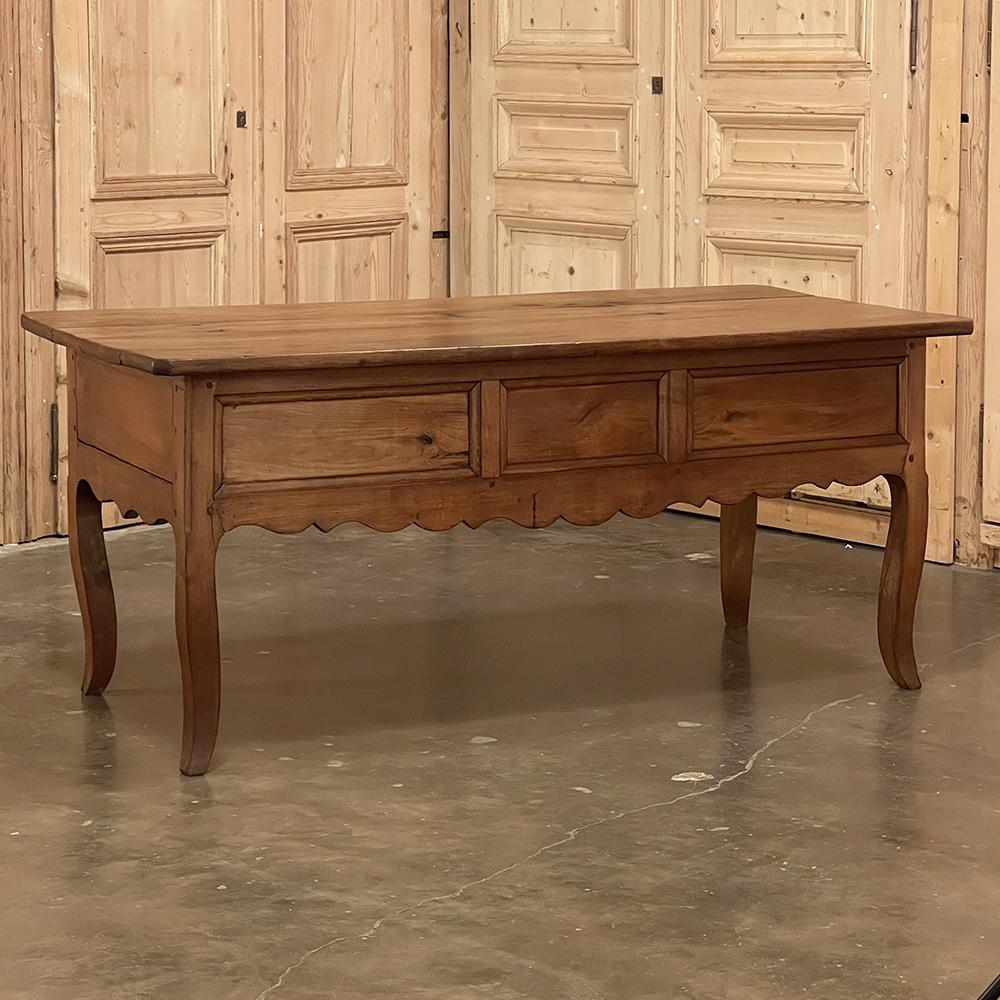 18th Century Rustic Country French Cherrywood Desk ~ Vanity For Sale 3
