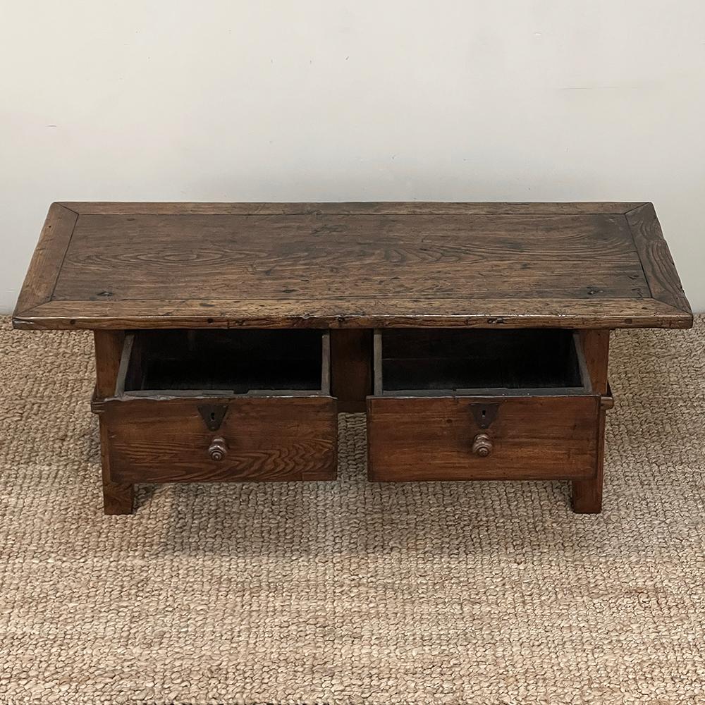 Oak 18th Century Rustic Country French Coffee Table