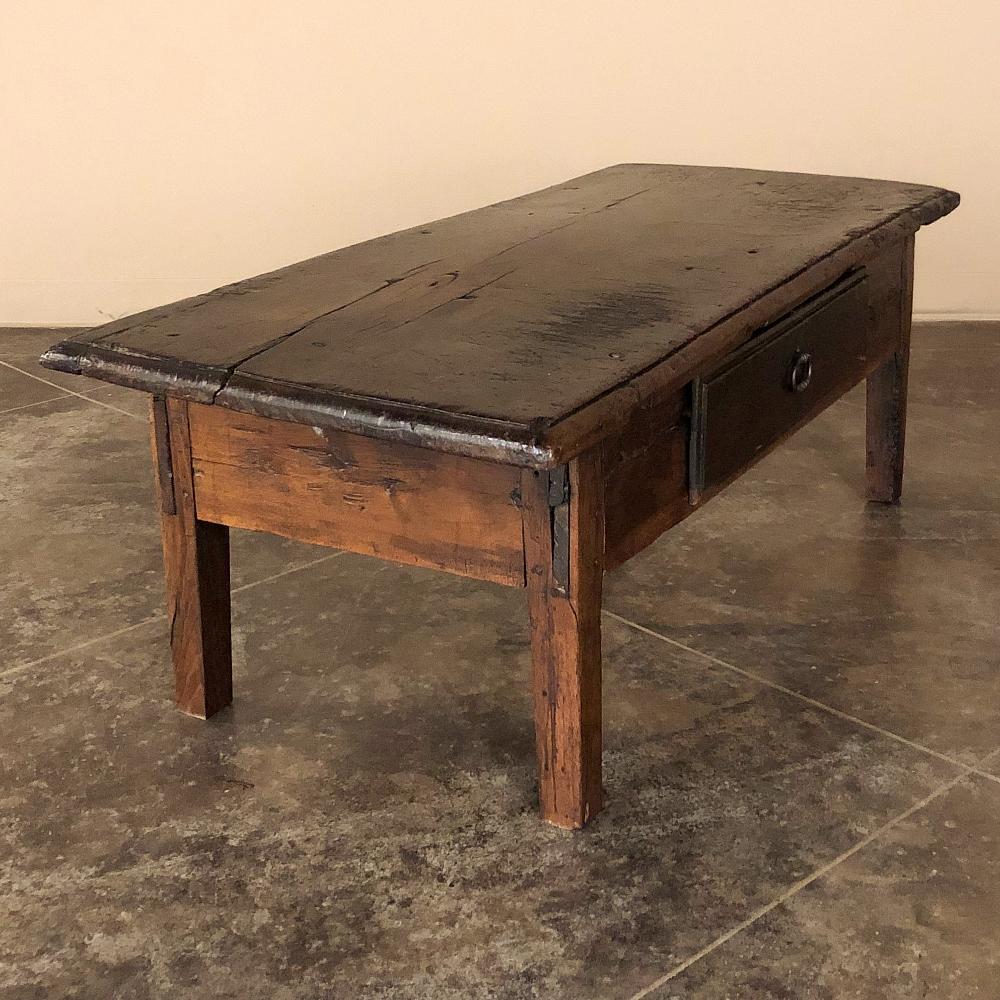 18th Century Rustic Country French Coffee Table 1