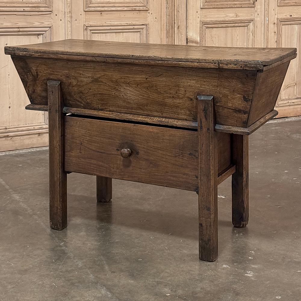 Hand-Crafted 18th Century Rustic Country French Doughbox ~ Petrin ~ Credenza For Sale