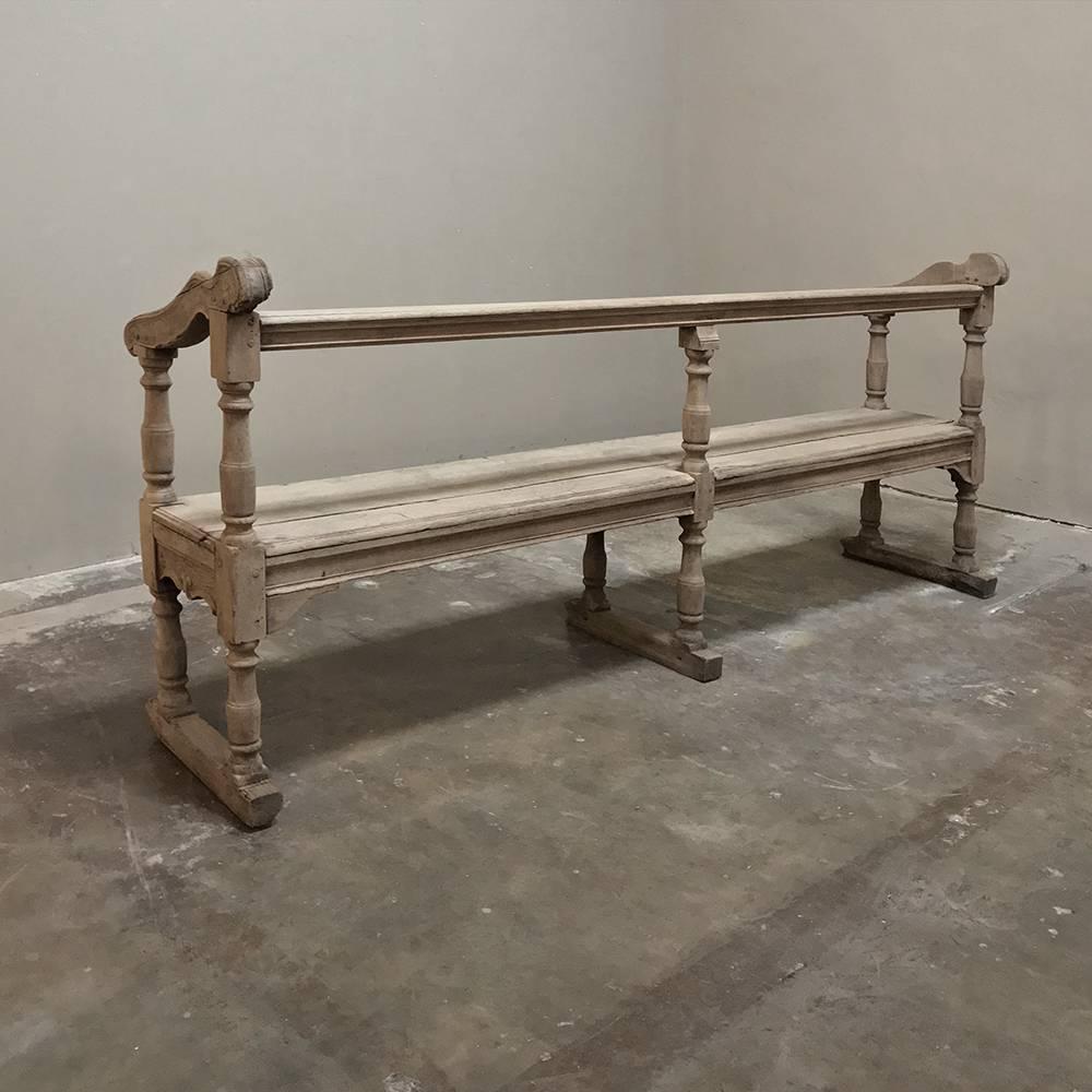 rustic country bench
