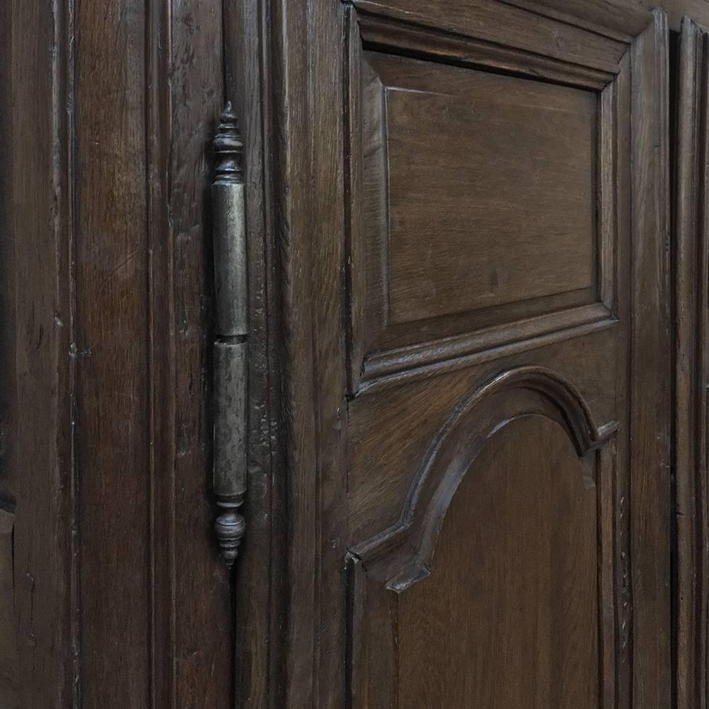 18th Century Rustic Country French Oak Armoire 1