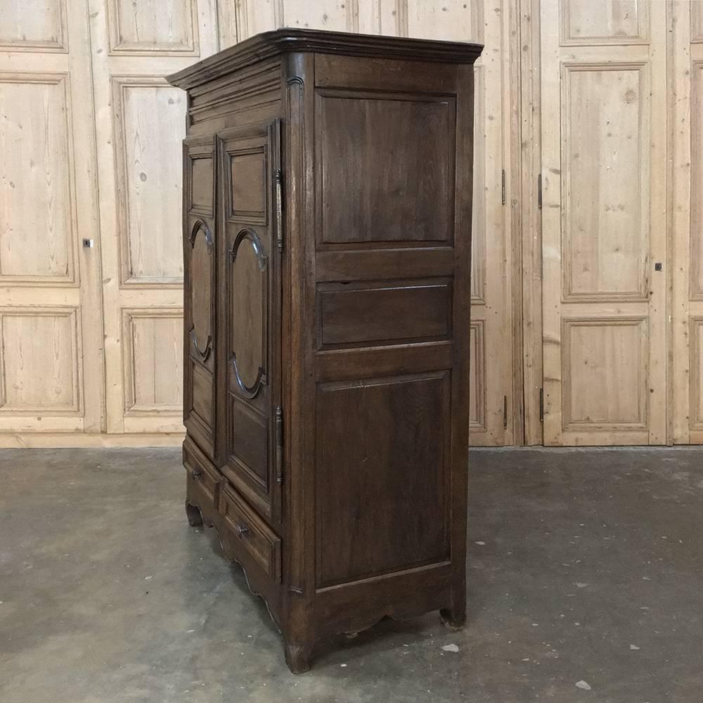 18th Century Rustic Country French Oak Armoire 3