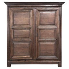18th Century Rustic Country French Oak Armoire
