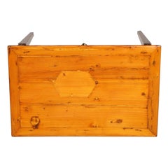 18th Century Rustic Desk Table, Country Table, Original Pinewood Laquered Waxed