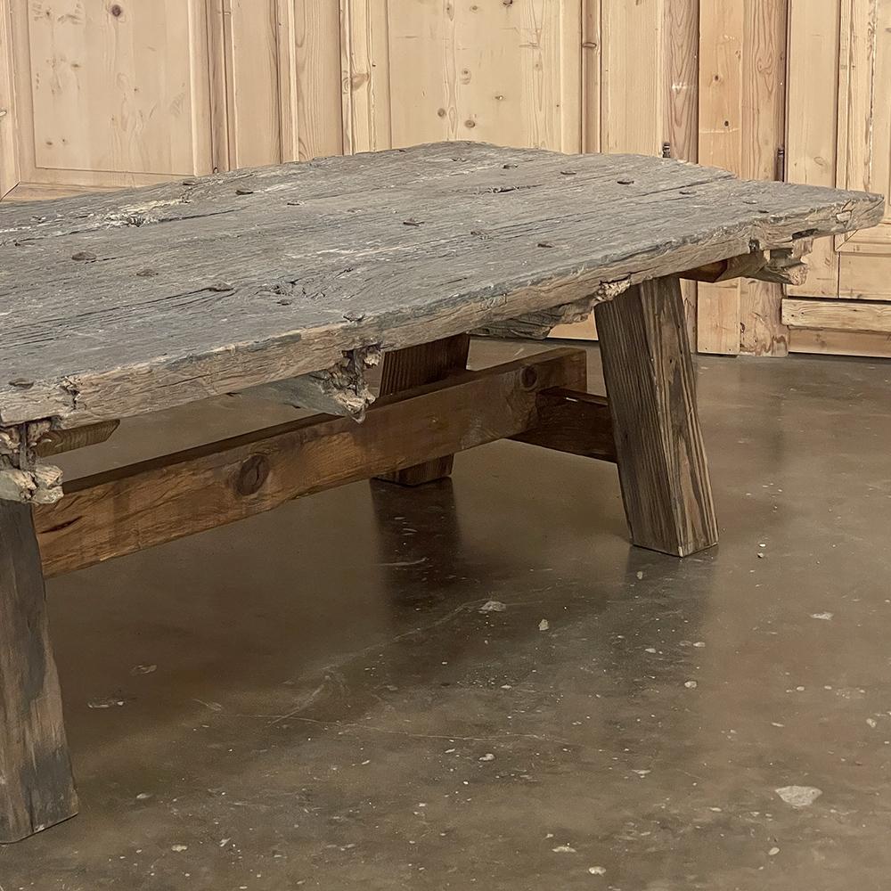 18th Century Rustic Door Repurposed as Coffee Table 8