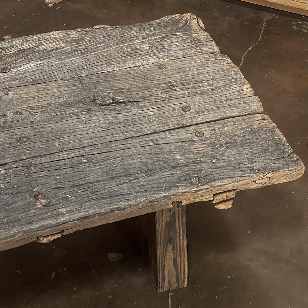 18th Century Rustic Door Repurposed as Coffee Table 10