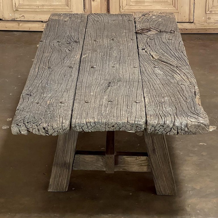 18th Century Rustic Door Repurposed as Coffee Table For Sale 1