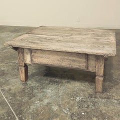 18th Century Rustic Dutch Coffee Table in Stripped Oak