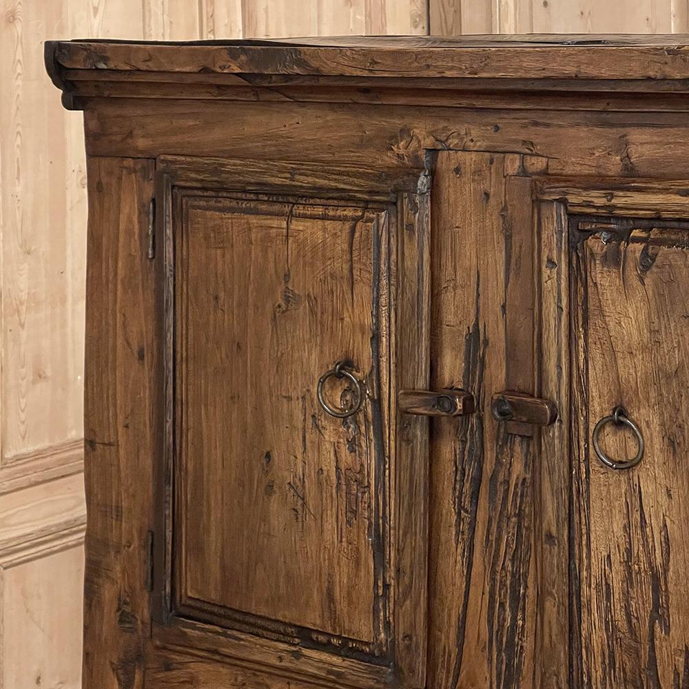 18th Century Rustic Dutch Cupboard ~ Raised Cabinet For Sale 9