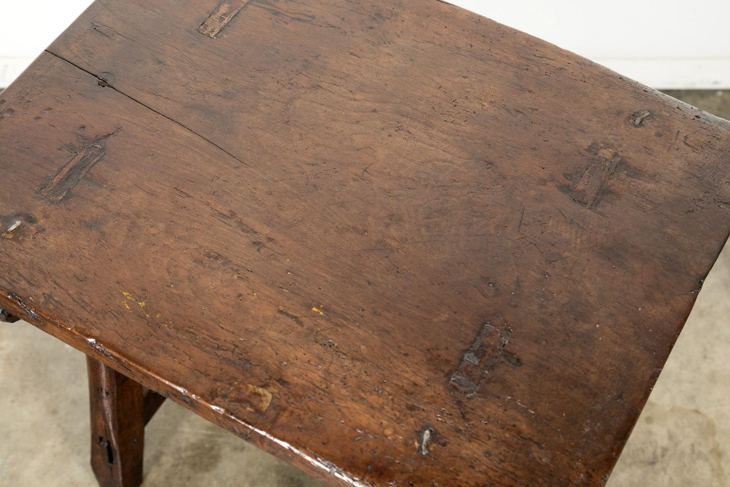 18th Century Rustic French Country Fruitwood Occasional or Side Table 4